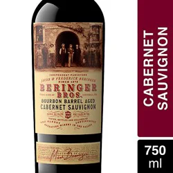 Beringer Bros. Bourbon Barrel Aged California Cabernet Sauvignon Red Wine - 750 Ml