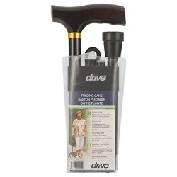 Drive Medical Cane Folding Black - Each
