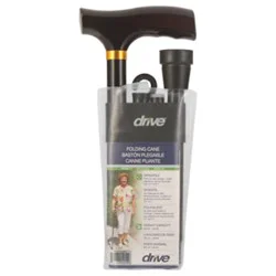 Drive Medical Cane Folding Black - Each