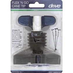 Drive Medical Flex Swivel Cane Tip 1 Pc/blstr - Each