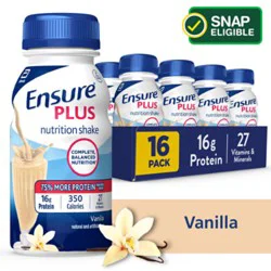 Ensure Plus Nutrition Shake Ready To Drink Vanilla 16-8 Fl. Oz.