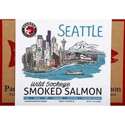 Seabear Seattle Skyline Box Smk Sockeye Salmon - 6 Oz