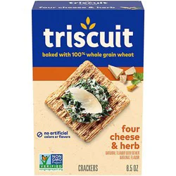 Triscuit Four Cheese And Herb Whole Grain Wheat Crackers - 8.5 Oz