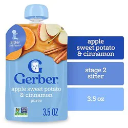 Gerber Natural Apple Sweet Potato With Cinnamon Toddler Food Pouch - 3.5 Oz