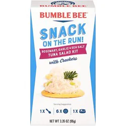 Bumble Bee Snack On The Run With Crackers Tuna Salad Rosemary Garlic & Sea Salt - 3.35 Oz