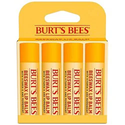Burts Bees 100% Natural Origin Beeswax Lip Balm - 4 Count
