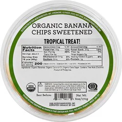 Rivertrail Foods Organic Banana Chips - 6 Oz