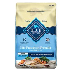 Blue Life Protection Formula Natural Chicken And Brown Rice Puppy Dry Dog Food - 15 Lb