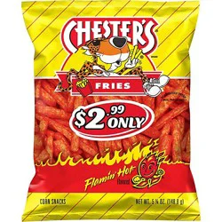 Chesters Fries Flamin Hot Bag - 5.25 Oz