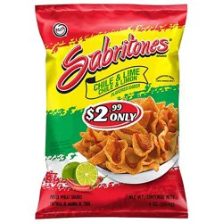 Sabritones Chile & Lime Puffed Wheat Snacks Plastic Bag - 4 Oz