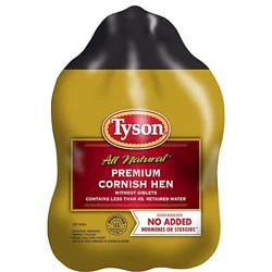 Tyson Frozen Premium Whole Cornish Hen - 1.38 Lb