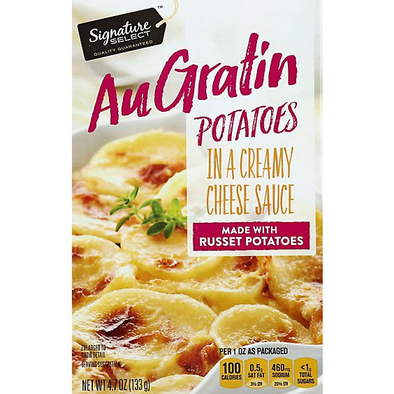 slide 1 of 1, Signature Select Au Gratin Potatoes - 4.7 Oz, 4.7 oz