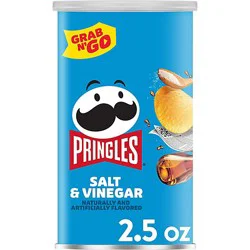 Pringles Potato Crisps Chips Salt And Vinegar Lunch Snacks - 2.5 Oz