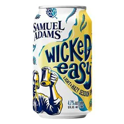 Samuel Adams Wicked Easy Beer Light & Hazy Lager - 12-12 Fl. Oz.