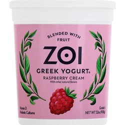 Zoi Greek Raspberry Cream - 32 Oz
