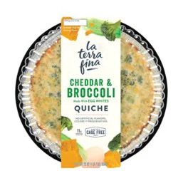 La Terra Fina Cheddar And Broccoli Quiche - 23 Oz