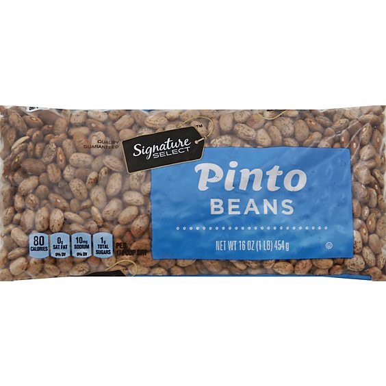 slide 1 of 1, Signature Select Beans Pinto Dry - 16 Oz, 16 oz