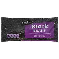 Signature Select Beans Black Dry - 16 Oz