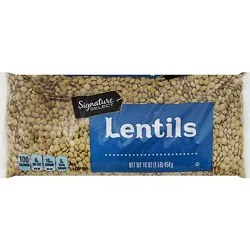 Signature Select Beans Lentil Dry - 16 Oz