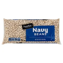 Signature Select Beans Navy Dry - 16 Oz