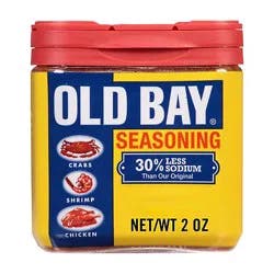 Old Bay 30% Less Sodium Seasoning - 2 Oz