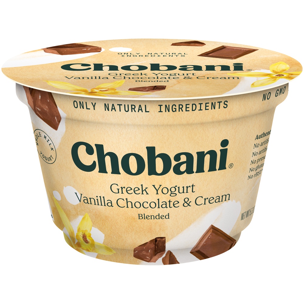 slide 6 of 7, Chobani Vanilla Chocolate Chunk Blended Greek Yogurt, 5.3 oz