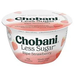Chobani Less Sugar Monterey Strawberry Greek Yogurt - 5.3 Oz