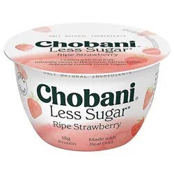 Chobani Less Sugar Monterey Strawberry Greek Yogurt - 5.3 Oz