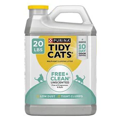 Tidy Cats Cat Litter Clumping Free & Clean For Multiple Cats Unscented Jug - 20 Lb
