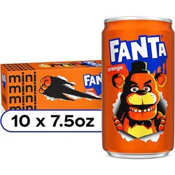 Fanta Soda Pop Orange Flavored Mini Can - 10-7.5 Fl. Oz.