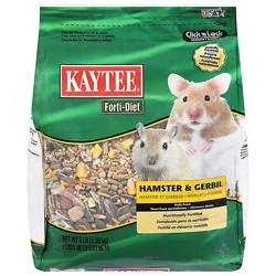 Kaytee Forti-Diet Pet Food Hamster & Gerbil Bag - 3 Lb