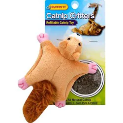 Ruffin It Catnip Toy Critters Refillable Pack - Each