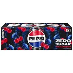 Pepsi Zero Sugar Wild Cherry - 12-12 Fl. Oz.