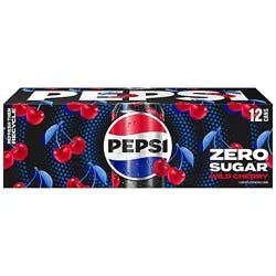 Pepsi Zero Sugar Wild Cherry - 12-12 Fl. Oz.