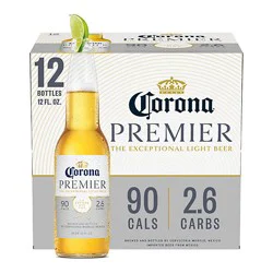 Corona Premier Mexican Lager Light Beer Bottles 4.0% Abv Multipack - 12-12 Fl. Oz.