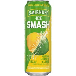 Smirnoff Ice Smash Lemon And Lime 8% Abv Single Can - 23.5 Oz