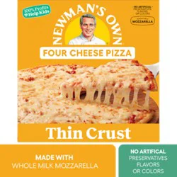 Newmans Own Pizza Thin And Crispy Four Cheese Frozen - 16 Oz