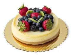 Bakery Cake Cheesecake New York Fruit Topped - Each