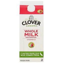Clover Milk Vitamin D Non - Gmo Choice - Half Gallon
