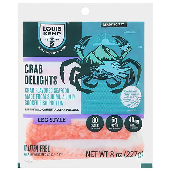 slide 1 of 1, Louis Kemp Crab Delights Leg Style - 8 Oz, 8 oz
