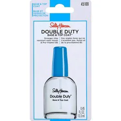 Sally Sh Double Duty Base Top Coat - .14 Fl. Oz.