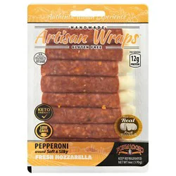 Formaggio Pepperoni And Mozzarella Artisan Wraps - 6 Oz