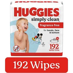 Huggies Simply Clean Baby Wipes - 192 Count