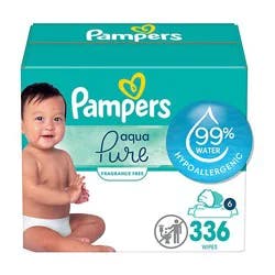 Pampers Aqua Pure Sensitive 6x Pop Top Baby Wipes - 336 Count