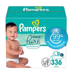 Pampers Aqua Pure Sensitive 6x Pop Top Baby Wipes - 336 Count