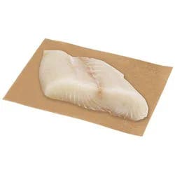 Seafood Service Counter Fish Halibut Steak Fresh - 1.00 Lb
