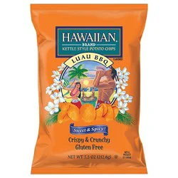 Hawaiian Kettle Style Luau Bbq Chips - 7.5 Oz