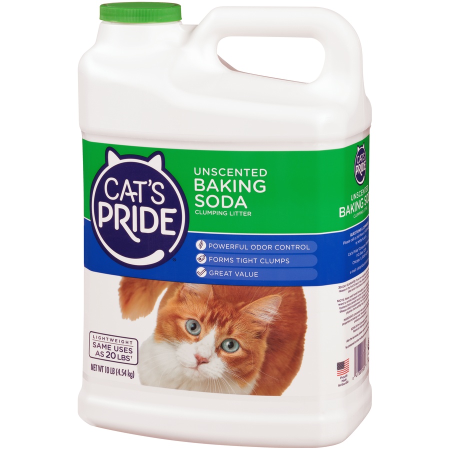 slide 2 of 7, Cat's Pride Baking Soda Advanced Odor Control Unscented Multi-Cat Clumping Litter, 10 lb