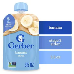 Gerber 2nd Foods Natural Banana Wonderfoods Pouch For Baby - 3.5 Oz