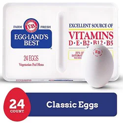 Eggland's Best Classic Large White Eggs - 24 Count